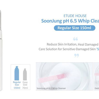ETUDE SoonJung pH 6.5 Whip Cleanser 150ml