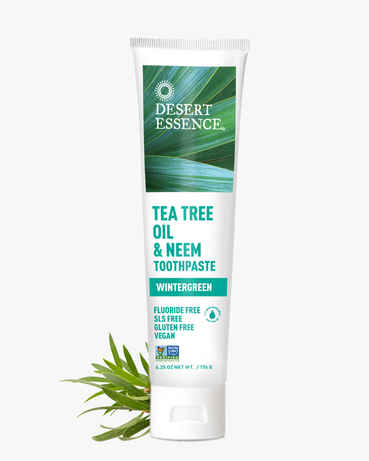 DESERT ESSENCE Tea Tree Oil & Neem Wintergreen Toothpaste 176g