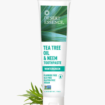 DESERT ESSENCE Tea Tree Oil & Neem Wintergreen Toothpaste 176g