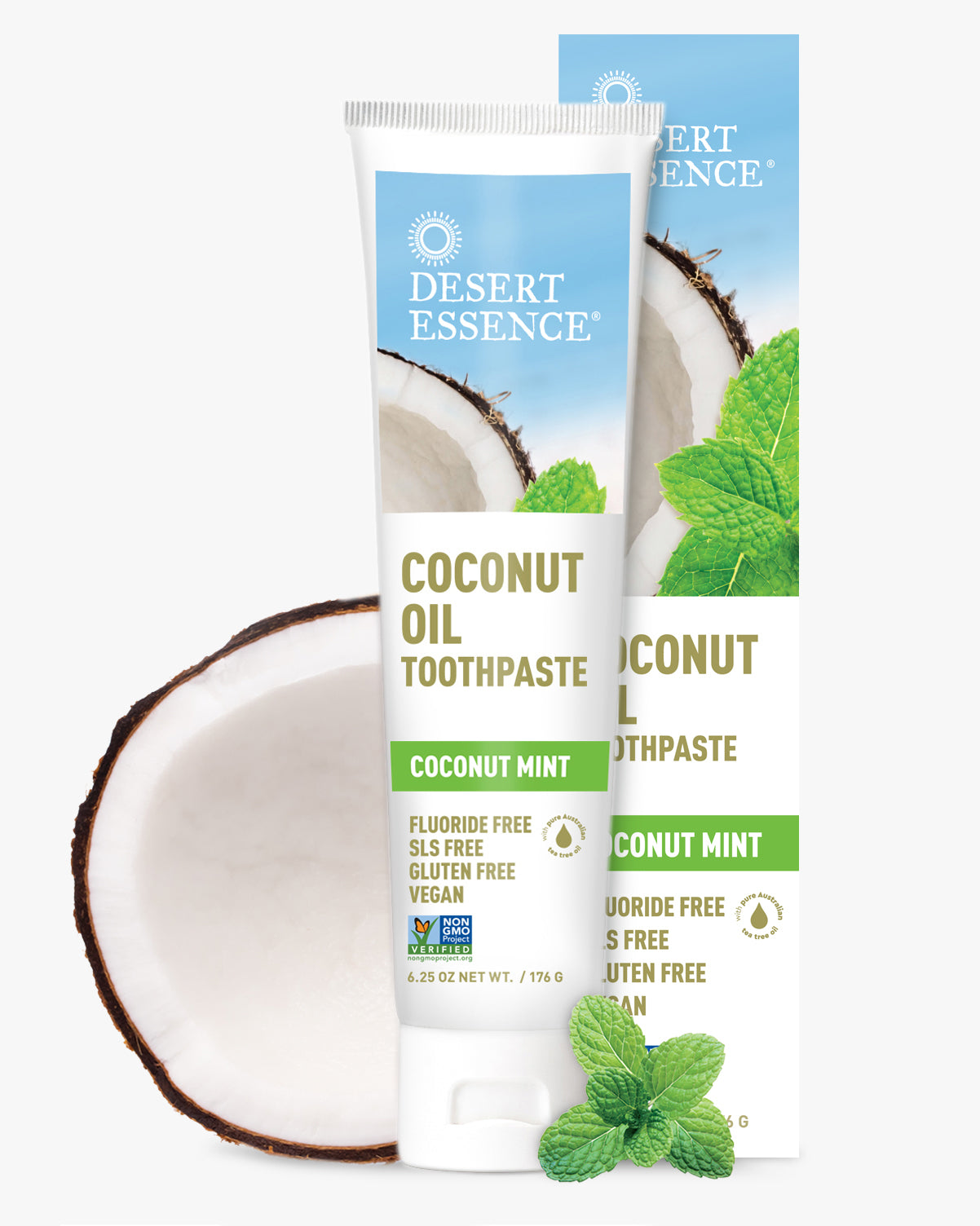 DESERT ESSENCE Coconut Oil Toothpaste 176g