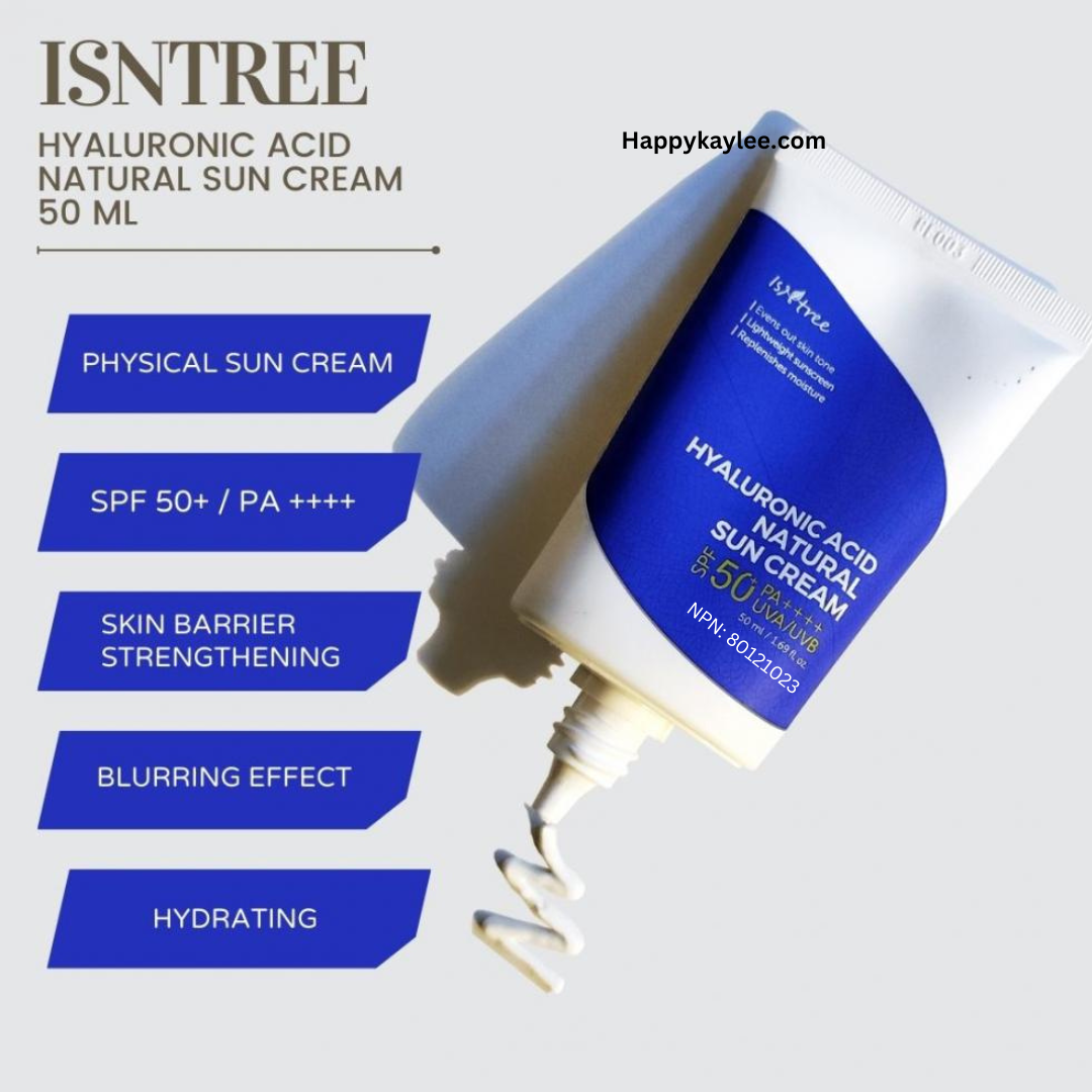 ISNTREE Hyaluronic Acid Natural Sun Cream 50ml (NPN: 80121023)
