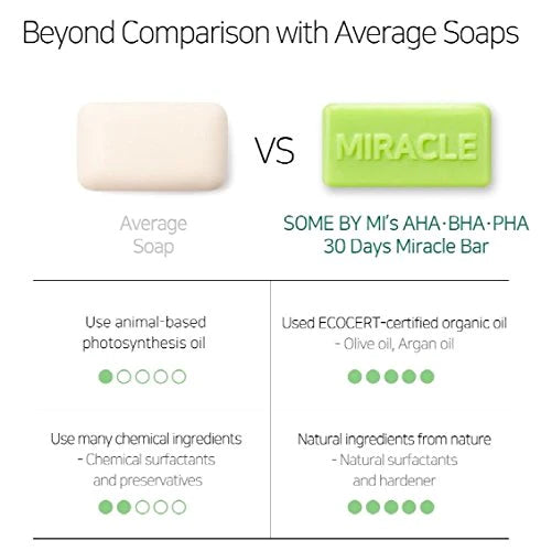 SOME BY MI - AHA, BHA, PHA 30 Days Miracle Cleansing Bar 106g - 1pc