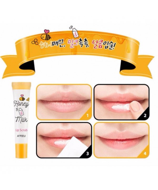 A'PIEU Honey & Milk Lip Scrub 8ml