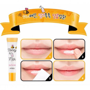 A'PIEU Honey & Milk Lip Scrub 8ml