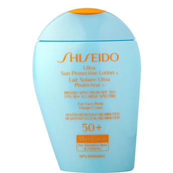 SHISEIDO Ultra Sun Protection Lotion WetForce for Sensitive Skin and Children SPF 50+ 100ml (NPN 80060664)