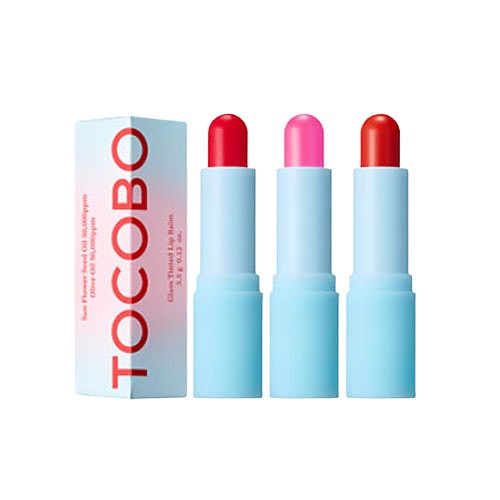 TOCOBO Glass Tinted Lip Balm - 3 Colors - Vegan