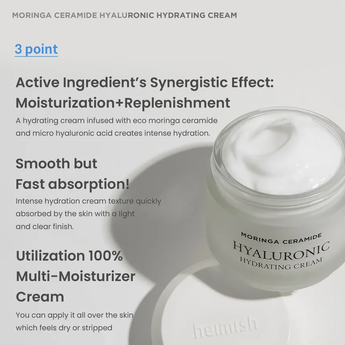 HEIMISH Moringa Ceramide Hyaluronic Hydrating Cream 50ml