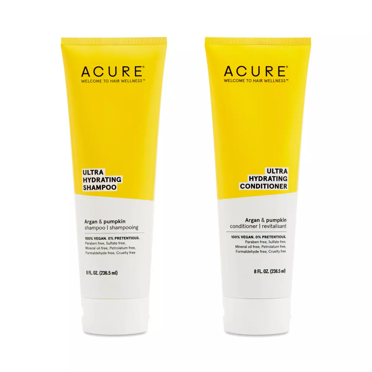 ACURE Ultra hydrating Shampoo -  Conditioner (236ml)