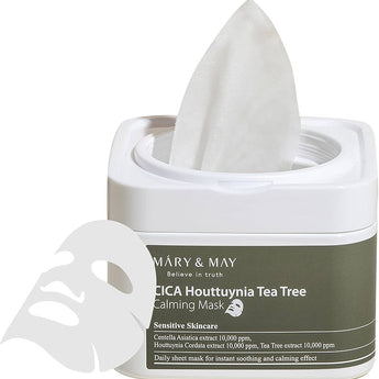 MARY&MAY Cica Houttuynia Tea Tree Calming Mask 30 Sheets