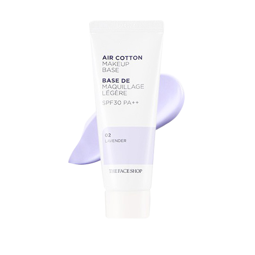 THE FACE SHOP Air Cotton Makeup Base 35g #02 Lavender