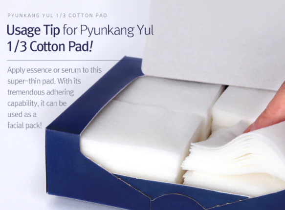 Pyunkang Yul 1/3 cotton pad 160ea (Pulp-Rayon)