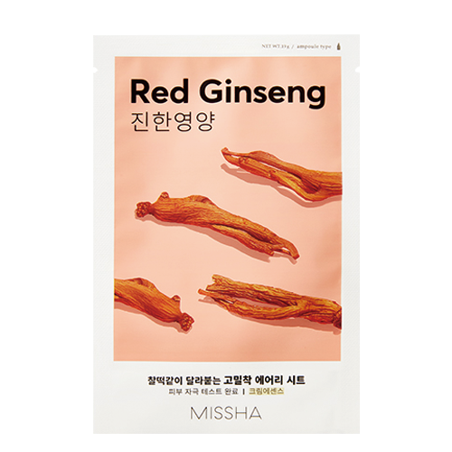 MISSHA Airy Fit Sheet Mask Red Ginseng Happy Kaylee