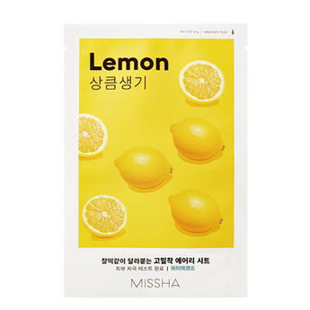 MISSHA Airy Fit Sheet Mask Lemon Happy kaylee